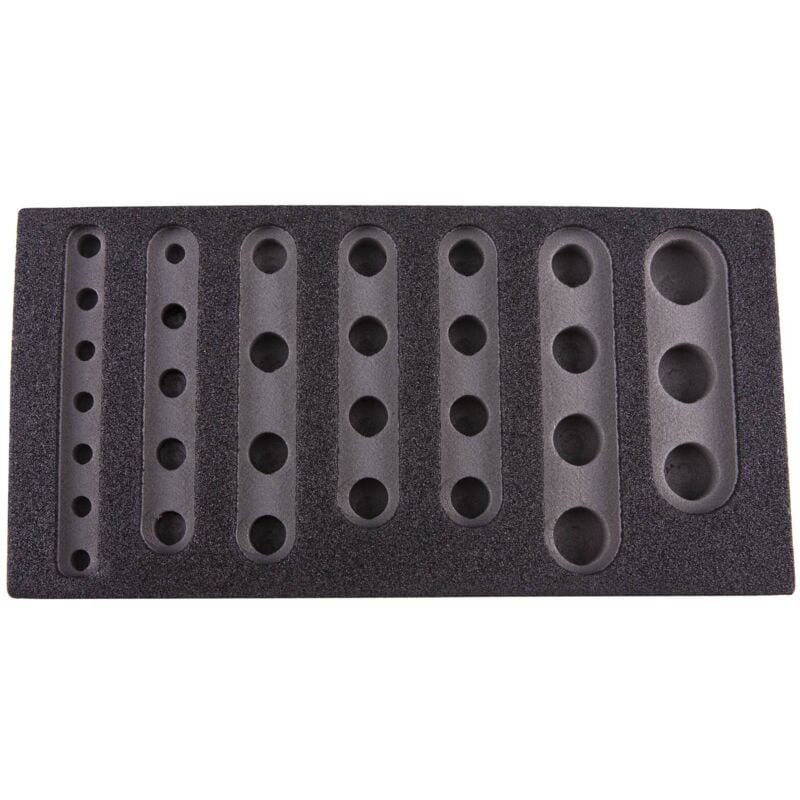 Insert mousse vide douilles (en pouces) format 1/3 tiroir - sa 3053 Clas Equipements