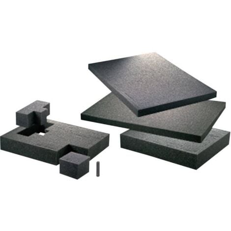 Insert en mousse TOOLCRAFT 1433383 (L x l x H) 300 x 300 x 10 mm 1 pc(s)