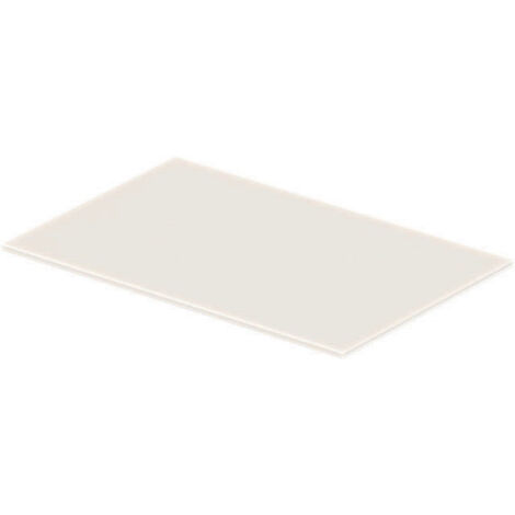 Insert en verre DU dans les consoles métalliques DuraSquare 003115+16 blanc