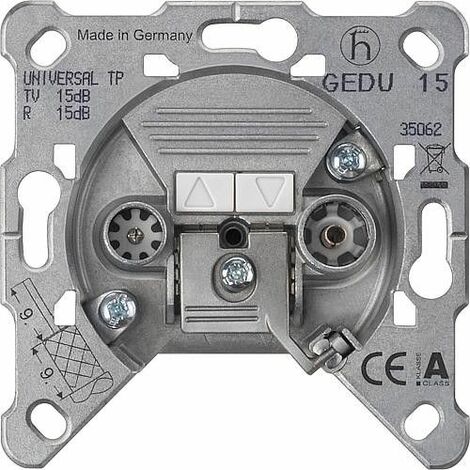 Insert encastré pour prise d´antenne /terminale double
