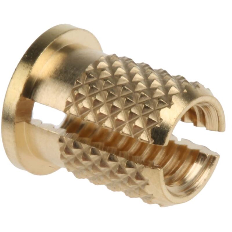 Insert fileté Rs Pro M5, en Laiton, fixation ø 6.4mm, l 9.53mm ( Prix pour Sachet de 100 )