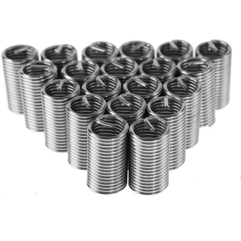 Insert filetés hélicoïdaux en acier inoxydable SS304, bobine de fil enroulé M14 (20 pièces, M14x2x3D)