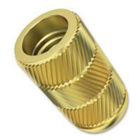 Insert en Laiton pour Bois Filetage M8x12x10mm (Unité