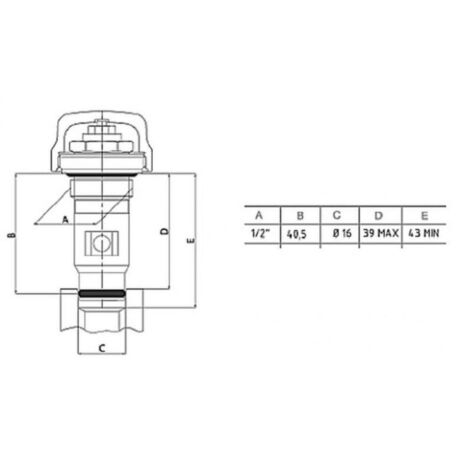 Insert M30 x 1,5 Poletti 2009 - ACOVA 841140