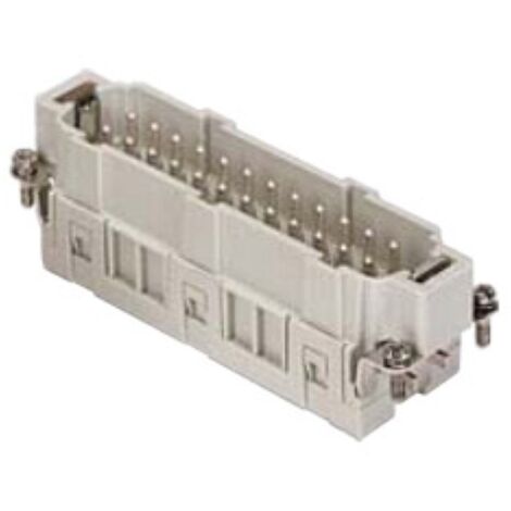 insert mâle - a lame de pression - 24p+t - 16a - 500v - gabarit 104.27 - ilme csem24