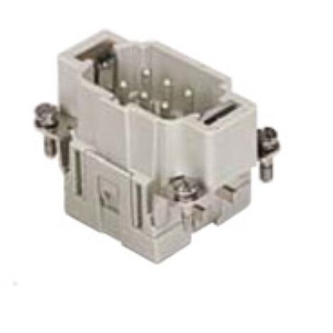 insert mâle - a lame de pression - 6p+t - 16a - 500v - gabarit 44.27 - ilme csem06