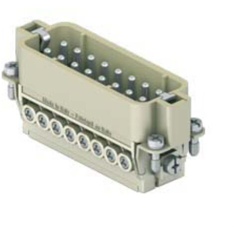 insert mâle - a visser - 16p+t - 16a - 250v - gabarit 66.16 - ilme cdam16