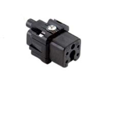 insert mâle - a visser - 4p+t - 10a - 250v - gabarit 21.21 - noir - ilme ckm04n