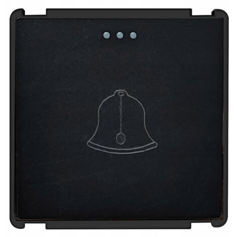 Insert mécanique de bouton-poussoir de sonnette noir RTX SH