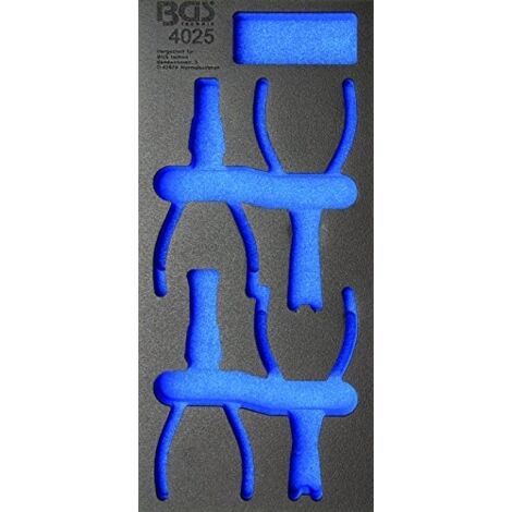 Insert servante atelier BGS mousse noire 189x408 mm