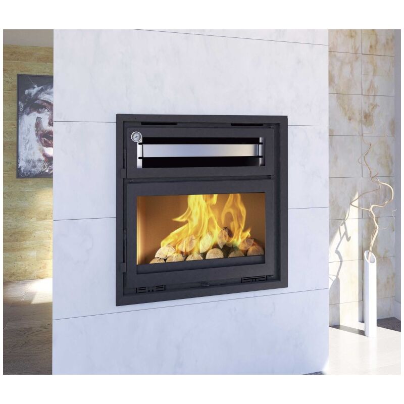 

Insertable de Leña 80 cm con Horno y con Turbinas FM Modelo IT-180 H