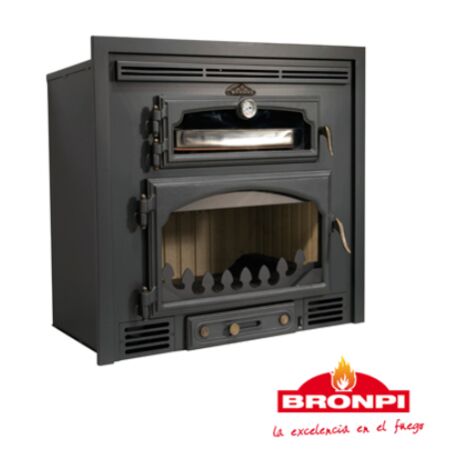 HORNO DE LEÑA INSERTABLE FUNDICIÓN BRONPI MODELO EVEREST