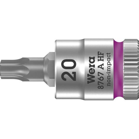 Inserti a bussola 8767 A HF TORX® 1/4 di pollice T20 L.28mm