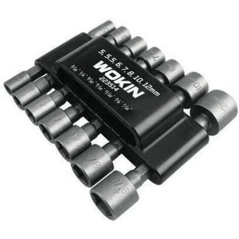 INSERTI A BUSSOLA ESAGONALI AVVITAT 223514 WOKIN - ATTACCO 1/4F MM 38 CF=PZ 14 - 2 pezzi