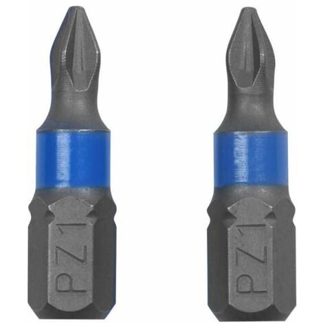 Inserti Avvitatore a Croce Bit Pozidriv PZ 1 2 3 Punte Cacciavite 25 mm Masidef - Formato: PZ 1 - 2 Pezzi