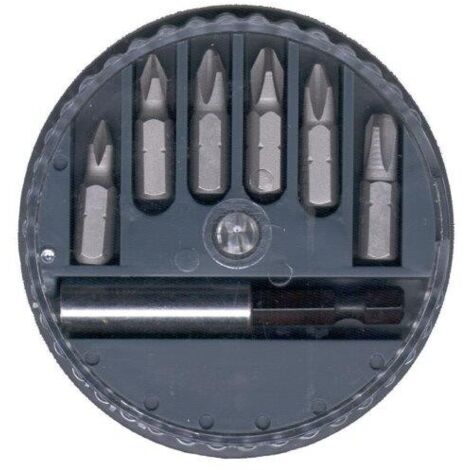 Inserti Avvitatore Bit Philips PH1 PH2 PH3 + Supporto Magnetico Set 7 Pz Masidef