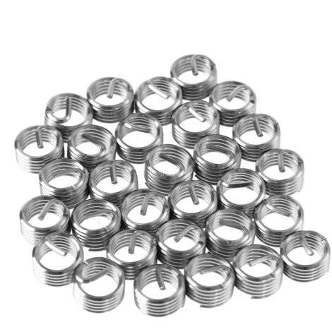Inserti filettati elicoidali M14 in filo avvolto, acciaio inossidabile SS304 (M1421 D, 30 pezzi)