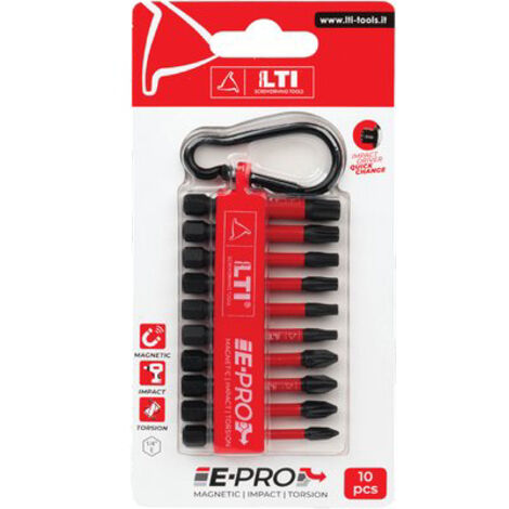INSERTI + MOSCHETTONE X AVVITATORE KRINO - CF=PZ 10- 2 confezioni