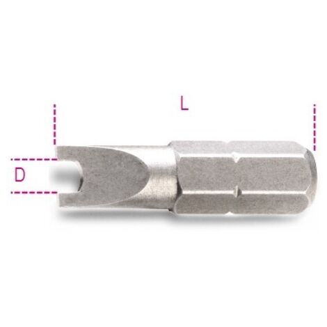 INSERTI PER AVVITATORI PER VITI CON IMPRONTA SPANNER 1/4 L mm 25 SP 12 ART. 861SP