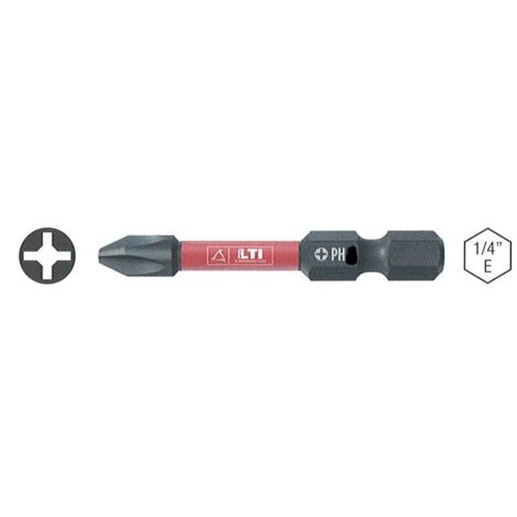 INSERTI PER VITI 'E-PRO TORSION IMPACT' PH 2 x 50 mm - cf.1 pz