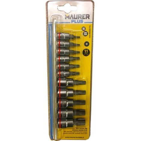 INSERTI SR 11PZ A BUSSOLA 1/4"-3/8" TORX MAURER PLUS - CF. BLISTER