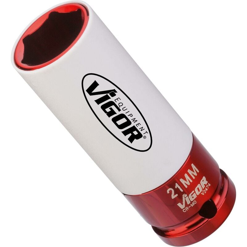 Impact wrench socket ∙ V2474 ∙ Attacco quadro, cavo, 1/2 di pollice (12,5 mm) ∙ Profilo esagonale esterno ∙ Size 21 mm