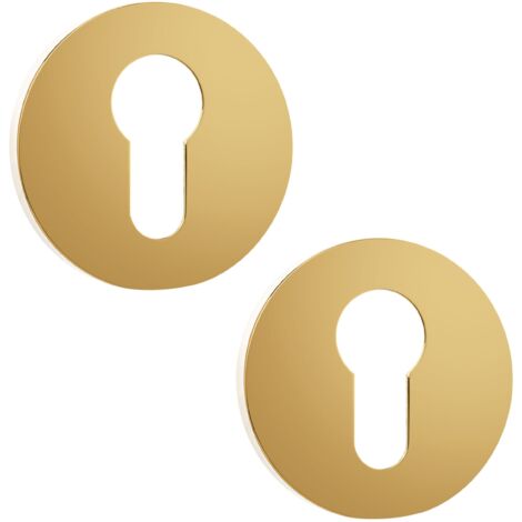 Inserto a rosetta rotonda per maniglia interna, oro, Kuchinox