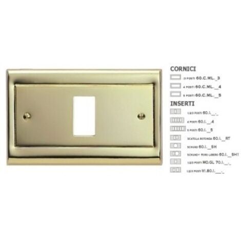 Inserto Cromato 2 Fori Oro ( MASTER cod. 60I212 )
