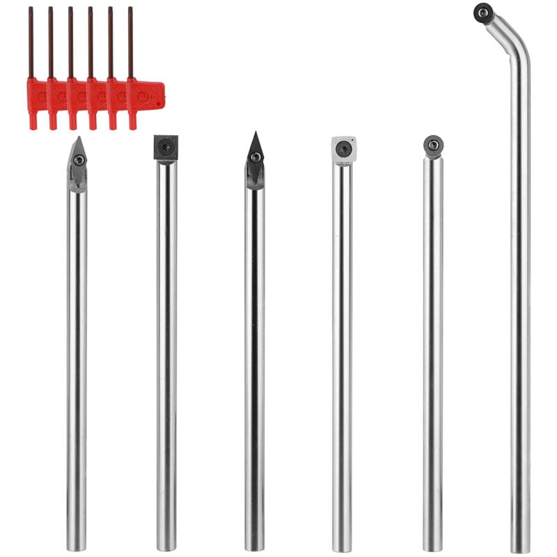 

Inserto de carburo solido multifuncional, herramienta de carpinteria de mango redondo de cortador,7