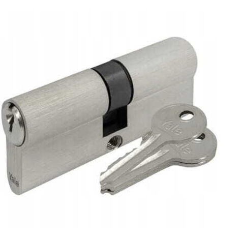 Inserto de cerradura de puerta 35/35 mm Níquel Satinado + 3 llaves