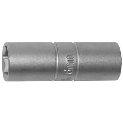 Inserto de llave de tubo para bujías 1/2 pulgada SW 16mm 6KT L.65mm PROMAT