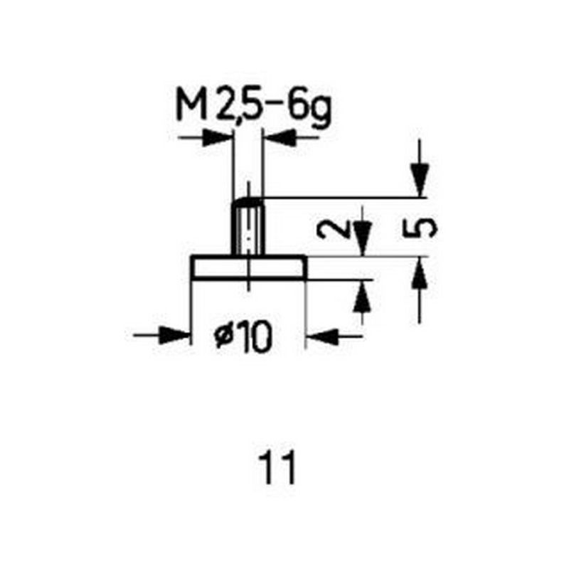 

Conector de medida de Acero, Modelo : planeo, 20 mm de Ø