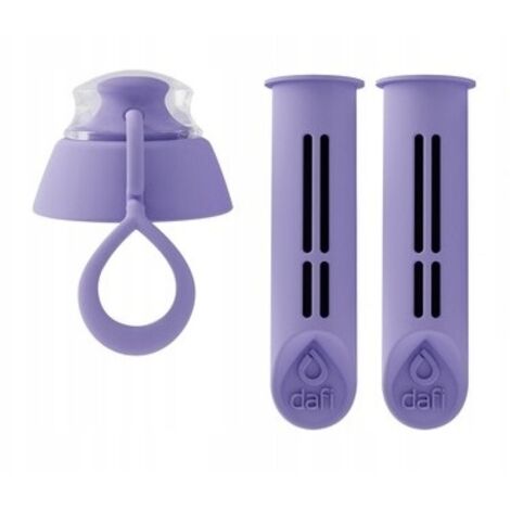 Inserto filtro per bottiglia Dafi viola 2 pezzi + tappo