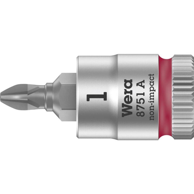 Image of Wera - 8751 a 05003350001 Croce Phillips Inserto giravite a bussola ph 1 1/4 (6.3 mm)