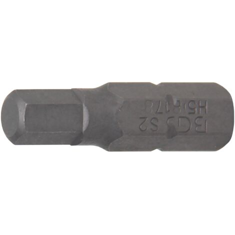 Inserto  lunghezza 25 mm  attacco esagono esterno 6,3 mm (1/4")  esagono interno 5 mm