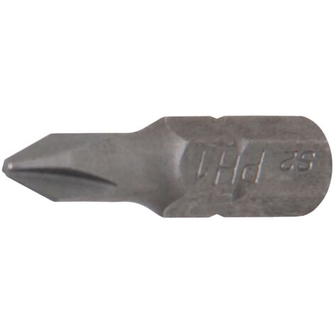 Inserto  lunghezza 25 mm  attacco esagono esterno 6,3 mm (1/4")  PH1