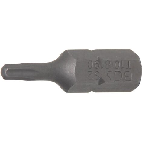 Inserto lunghezza 25 mm attacco esagono esterno 6,3 mm (1/4") profilo a T (per Torx) T10