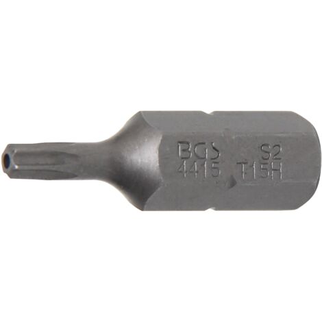 Inserto lunghezza 30 mm attacco esagono esterno 8 mm (5/16") profilo a T (per Torx) con alesatura T15