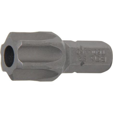 Inserto  lunghezza 30 mm  attacco esagono esterno 8 mm (5/16")  profilo a T (per Torx) con alesatura T60