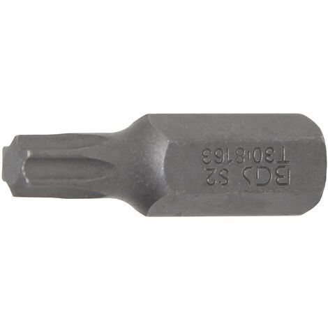 BGS TECHNIC Inserto lunghezza 30 mm attacco esagono esterno 8 mm (5/16") profilo a T (per Torx) T30