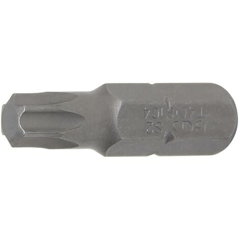 BGS TECHNIC Inserto lunghezza 30 mm attacco esagono esterno 8 mm (5/16") profilo a T (per Torx) T40