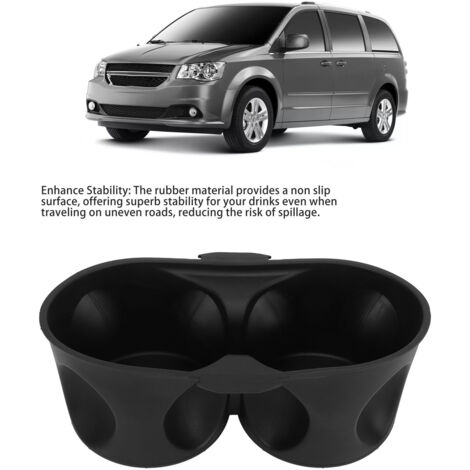 Inserto para portavasos central 1WV70DX9AA, revestimiento de goma para Town & Country 2011-2016