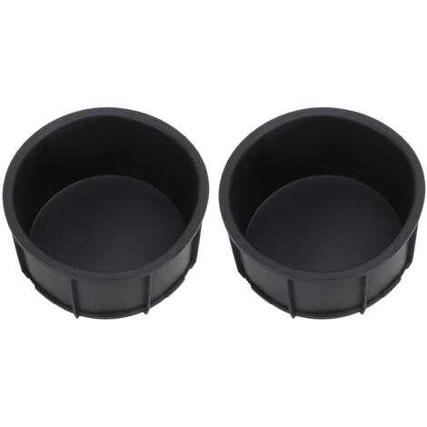 Inserto para portavasos de la consola central, modelo [Modelo], 2 piezas en goma negra anti-UV, protege y estabiliza tus vasos.