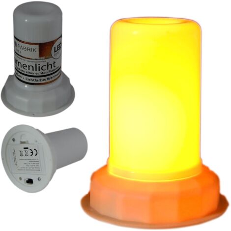 INSERTO PER CANDELA A LED, LANTERNA A LED, EFFETTO FUOCO, TIMER 6H