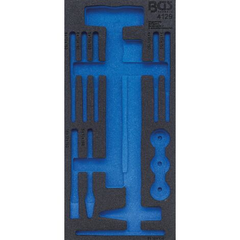 Inserto schiuma BGS modello 4129 nero 189x408 mm