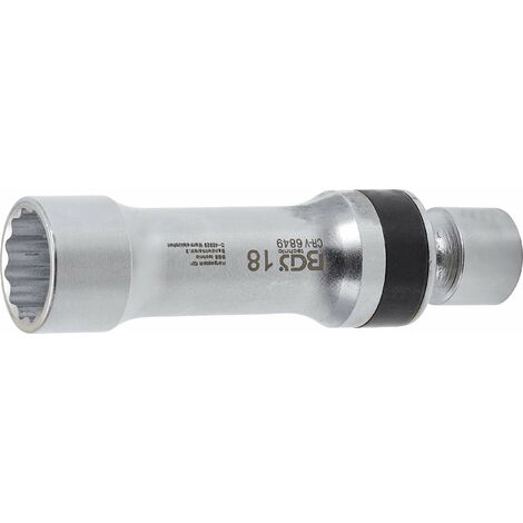 Inserto snodato per candele poligonale con molla  10 mm (3/8")  18 mm
