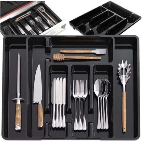 Insertoorganizzatore per cassetti in plastica ruhhy 24748
