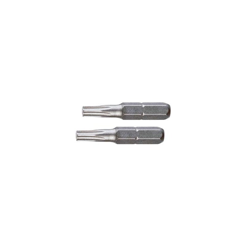 Excel - Inserts à tête Torx sous blister pour tournevis 25 mm - 25 mm torx tx 15 sous blister de 2 pièces.