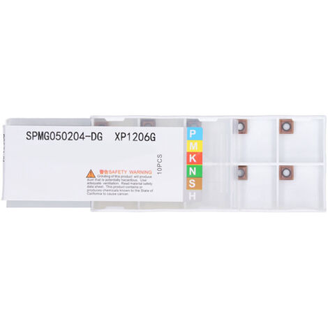 Inserts de tournage en carbure, fraises, bricolage, tour CNC, outils de coupe du bois avec revêtement en Bronze SPMG050204-DG, 10 pièces