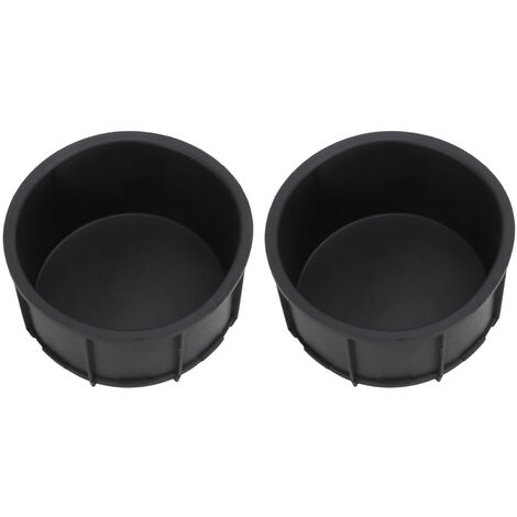 SOSmart24 Just Black Porte-gobelet sans perçage en Acier Inoxydable avec  gobelet en Verre Noir Mat avec kit de Colle Inclus